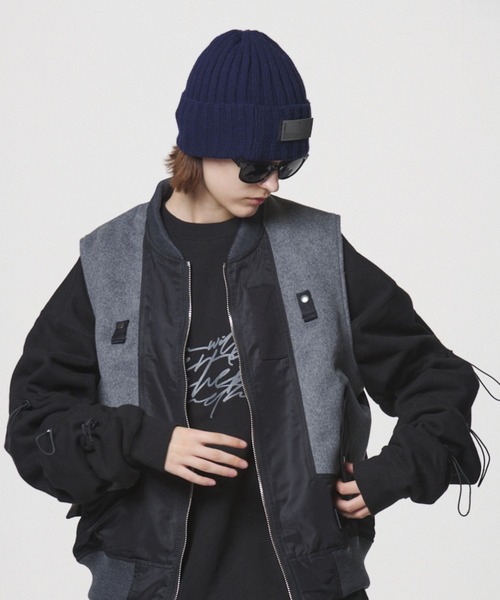 LIBERE（リベーレ）の「LIBERE リベーレ / GLITCH BEANIE ビーニー ニットキャップ / 215408-215409（ニットキャップ/ビーニー・レディース・ベージュ/ネイビー・FREE）」の13枚目の写真