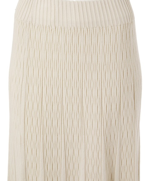 fifth calin（フィフスカラン）の「リブデザインニットスカート（スカート・レディース・ベージュ/ブラウン・MEDIUM）」の7枚目の写真