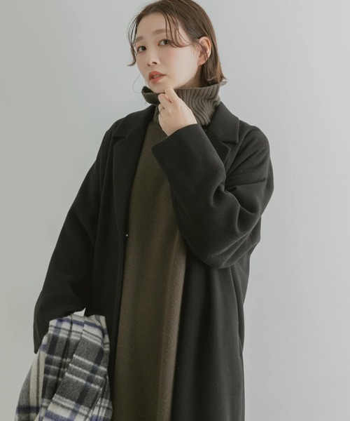 F by ROSSO（エフバイロッソ）の「F by ROSSO　ハミルトンラムズウールタートルワンピース（ワンピース・レディース・ベージュ/モカ/オリーブ・FREE）」の5枚目の写真