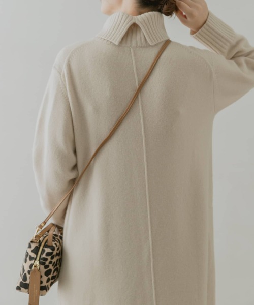 F by ROSSO（エフバイロッソ）の「F by ROSSO　ハミルトンラムズウールタートルワンピース（ワンピース・レディース・ベージュ/モカ/オリーブ・FREE）」の14枚目の写真