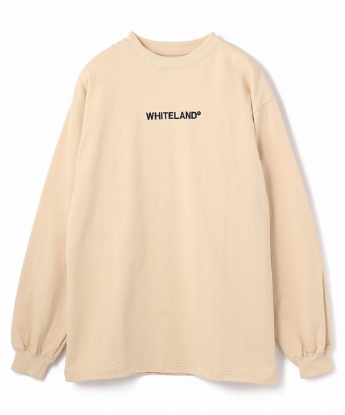 WHITELAND/ホワイトランド/LOGO STICH LONGSLEEVE/ロゴステッチロングスリーブＴシャツ