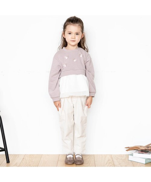 apres les cours（アプレレクール）の「WEB限定 スイーツモチーフトレーナー（スウェット・キッズ・ピンク/ネイビー・90/100/130/110/140/80/120）」の10枚目の写真