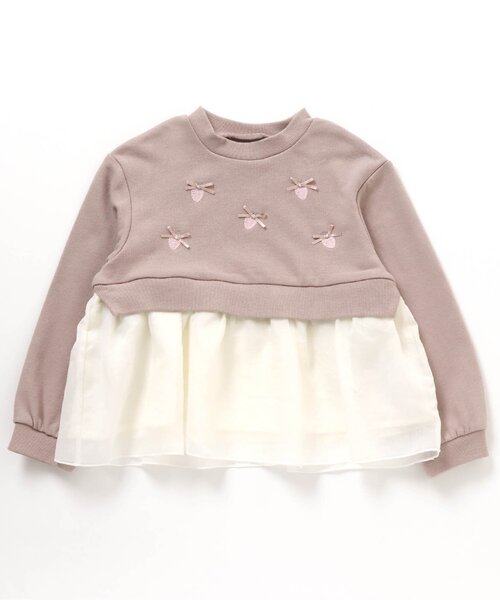 apres les cours（アプレレクール）の「WEB限定 スイーツモチーフトレーナー（スウェット・キッズ・ピンク/ネイビー・90/100/130/110/140/80/120）」の12枚目の写真