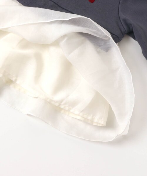 apres les cours（アプレレクール）の「WEB限定 スイーツモチーフトレーナー（スウェット・キッズ・ピンク/ネイビー・90/100/130/110/140/80/120）」の3枚目の写真