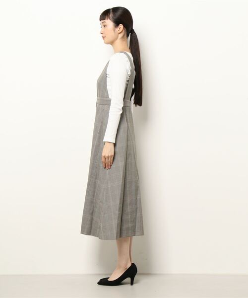 Te chichi（テチチ）の「TR前後2WAYジャンパースカート（ジャンパースカート・レディース・オレンジ/グレー/ブラック・ﾌﾘ-）」の6枚目の写真