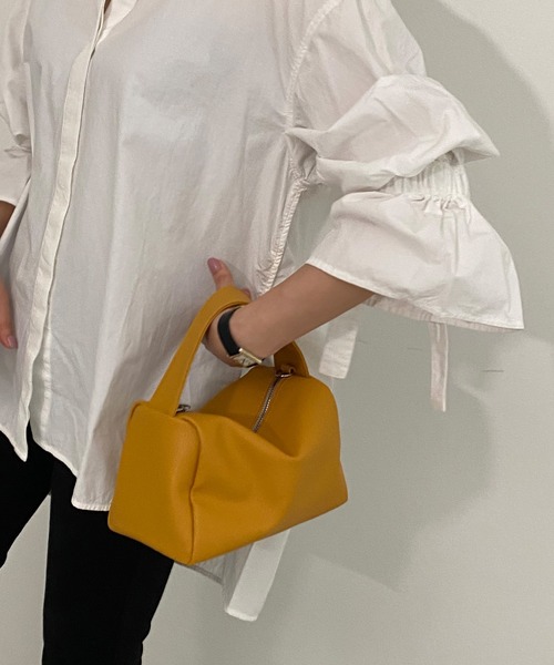 KOBE LETTUCE（コウベレタス）の「長財布も入るショルダー付き2wayワンハンドルバッグ（ショルダーバッグ・レディース・ブラック/ベージュ/パープル/グリーン/マスタード/ホワイト系その他/ホワイト/ミント/ピンク/ダークグリーン/ダークブラウン/グレー・FREE）」の11枚目の写真