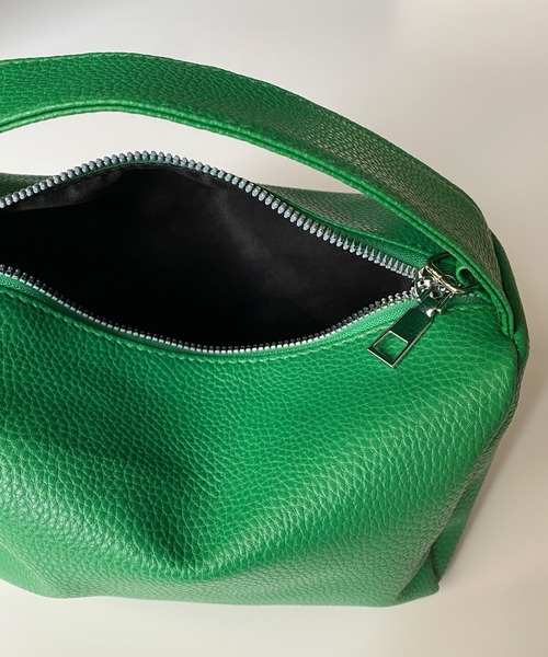 KOBE LETTUCE（コウベレタス）の「長財布も入るショルダー付き2wayワンハンドルバッグ（ショルダーバッグ・レディース・ブラック/ベージュ/パープル/グリーン/マスタード/ホワイト系その他/ホワイト/ミント/ピンク/ダークグリーン/ダークブラウン/グレー・FREE）」の15枚目の写真