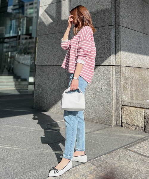 KOBE LETTUCE（コウベレタス）の「長財布も入るショルダー付き2wayワンハンドルバッグ（ショルダーバッグ・レディース・ブラック/ベージュ/パープル/グリーン/マスタード/ホワイト系その他/ホワイト/ミント/ピンク/ダークグリーン/ダークブラウン/グレー・FREE）」の21枚目の写真