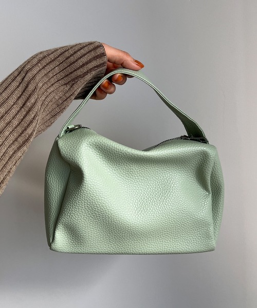 KOBE LETTUCE（コウベレタス）の「長財布も入るショルダー付き2wayワンハンドルバッグ（ショルダーバッグ・レディース・ブラック/ベージュ/パープル/グリーン/マスタード/ホワイト系その他/ホワイト/ミント/ピンク/ダークグリーン/ダークブラウン/グレー・FREE）」の22枚目の写真