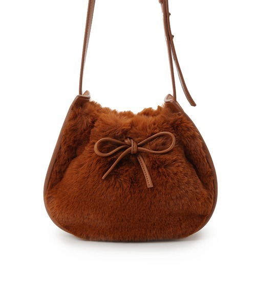 FRAY I.D（フレイアイディー）の「ドロストファーショルダー（ショルダーバッグ・レディース・キャメル/グレー/ホワイト・FREE）」の10枚目の写真