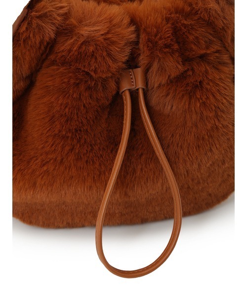 FRAY I.D（フレイアイディー）の「ドロストファーショルダー（ショルダーバッグ・レディース・キャメル/グレー/ホワイト・FREE）」の9枚目の写真