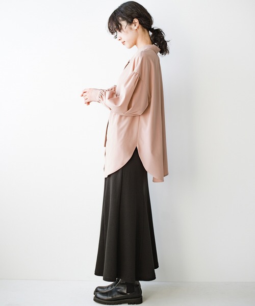 haco!（ハコ）の「華が欲しい日にも、後ろ姿が疲れている日にも、かわいくみせてくれる２WAYリボンブラウス by que made me（シャツ/ブラウス・レディース・ブラック/ベージュ・1/2）」の14枚目の写真