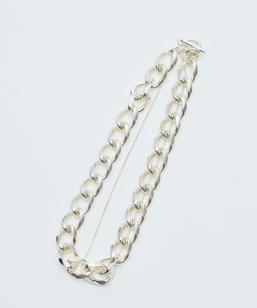 UNITED TOKYO(ユナイテッドトウキョウ)の「ダブルチェーンネックレス(ネックレス・レディース・シルバー/ゴールド・FREE)」の1枚目の写真