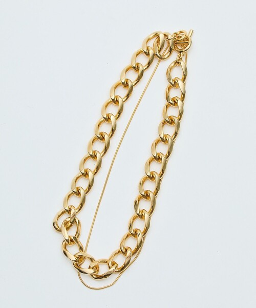UNITED TOKYO(ユナイテッドトウキョウ)の「ダブルチェーンネックレス(ネックレス・レディース・シルバー/ゴールド・FREE)」の2枚目の写真