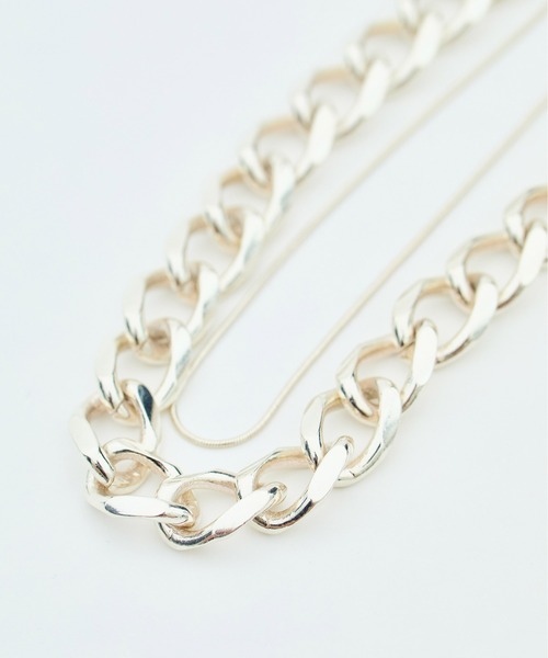 UNITED TOKYO(ユナイテッドトウキョウ)の「ダブルチェーンネックレス(ネックレス・レディース・シルバー/ゴールド・FREE)」の3枚目の写真