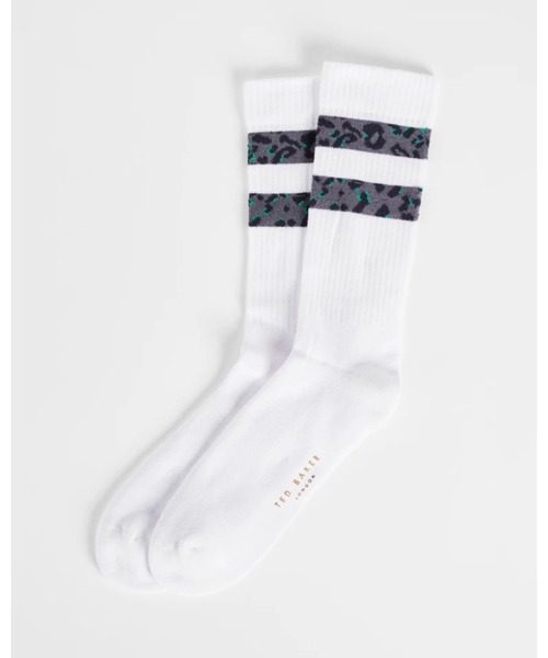 Ted Baker(テッドベーカー)の「HIDES プリントライン ソックス(ソックス/靴下・メンズ・ホワイト・O/S)」の2枚目の写真