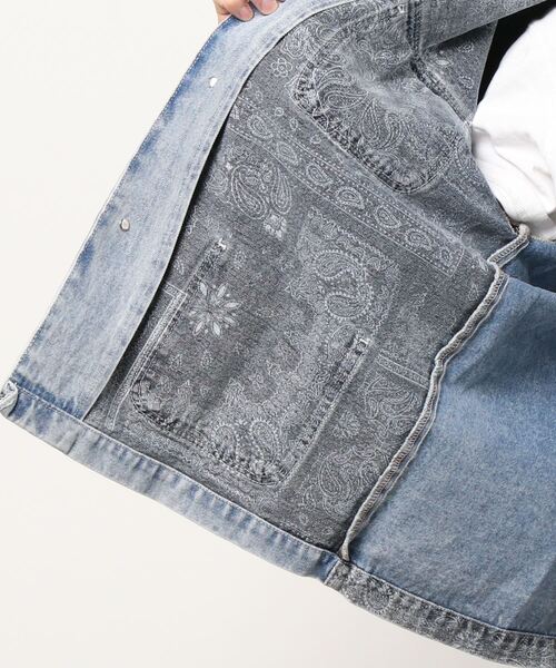 INTERPLAY(インタープレイ)の「【INTERPLAY】 ルーズフラワーバックカバーオールデニムジャケット(デニムジャケット・メンズ・インディゴブルー・FREE)」の14枚目の写真