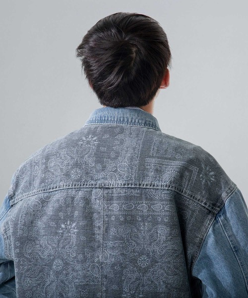 INTERPLAY(インタープレイ)の「【INTERPLAY】 ルーズフラワーバックカバーオールデニムジャケット(デニムジャケット・メンズ・インディゴブルー・FREE)」の6枚目の写真