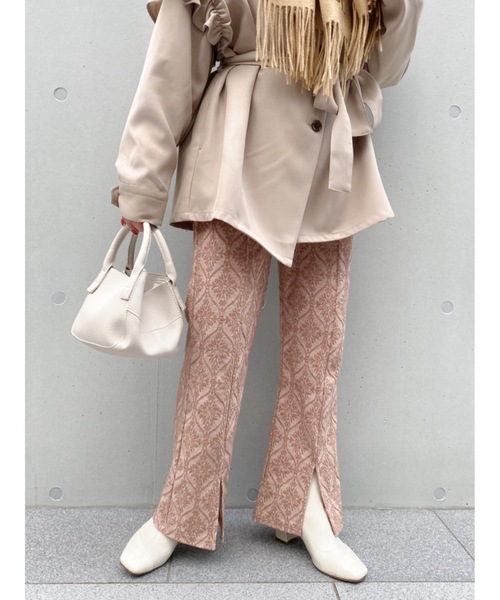 JUMELLE（ジュメロ）の「ダマスク柄カットパンツ（その他パンツ・レディース・ピンク/グレー・MEDIUM/SMALL）」の6枚目の写真