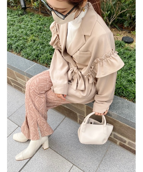 JUMELLE（ジュメロ）の「ダマスク柄カットパンツ（その他パンツ・レディース・ピンク/グレー・MEDIUM/SMALL）」の14枚目の写真