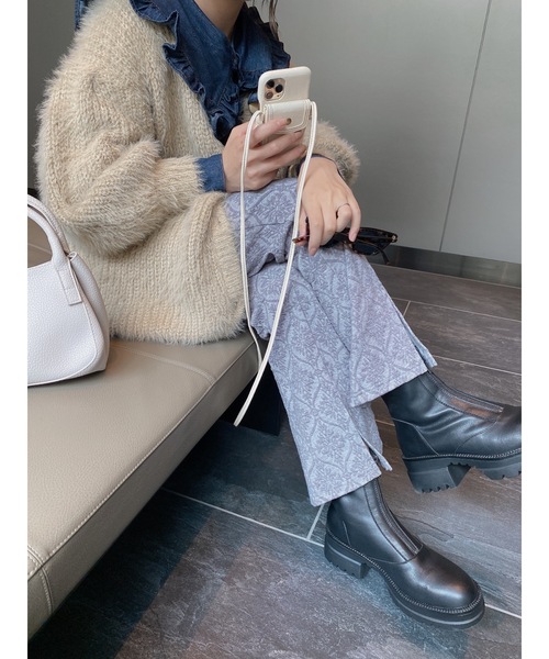 JUMELLE（ジュメロ）の「ダマスク柄カットパンツ（その他パンツ・レディース・ピンク/グレー・MEDIUM/SMALL）」の10枚目の写真