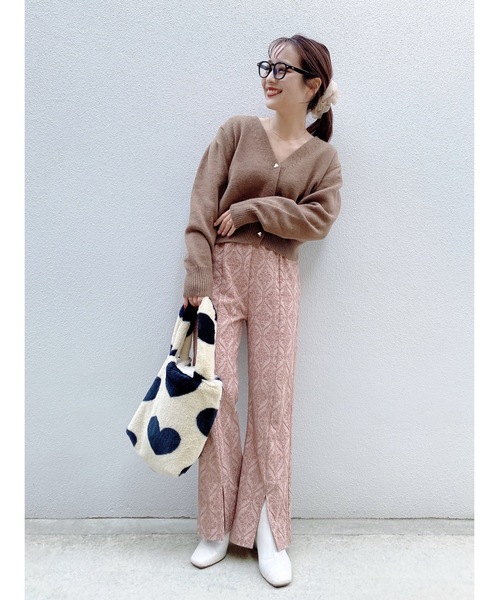 JUMELLE（ジュメロ）の「ダマスク柄カットパンツ（その他パンツ・レディース・ピンク/グレー・MEDIUM/SMALL）」の22枚目の写真