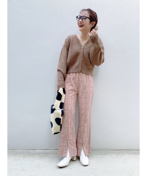 JUMELLE（ジュメロ）の「ダマスク柄カットパンツ（その他パンツ・レディース・ピンク/グレー・MEDIUM/SMALL）」の21枚目の写真