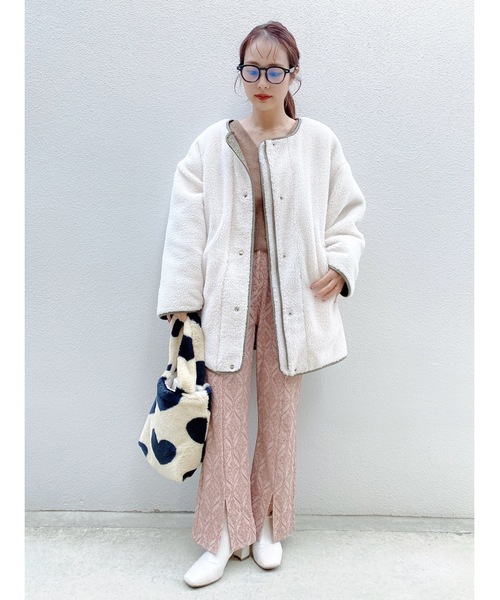 JUMELLE（ジュメロ）の「ダマスク柄カットパンツ（その他パンツ・レディース・ピンク/グレー・MEDIUM/SMALL）」の18枚目の写真