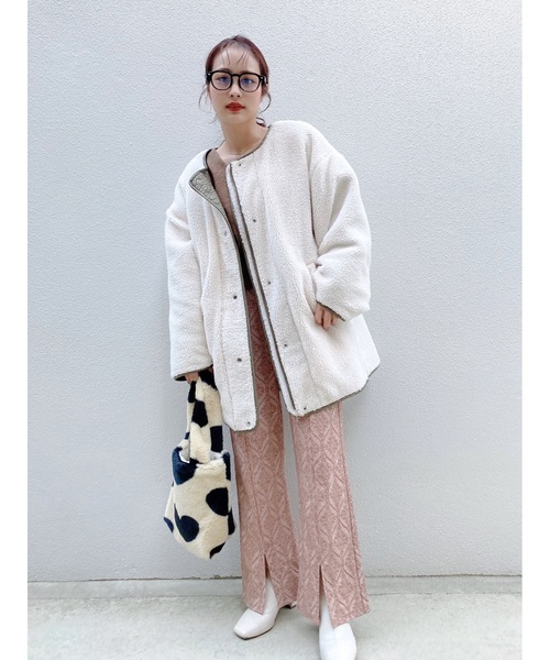 JUMELLE（ジュメロ）の「ダマスク柄カットパンツ（その他パンツ・レディース・ピンク/グレー・MEDIUM/SMALL）」の16枚目の写真