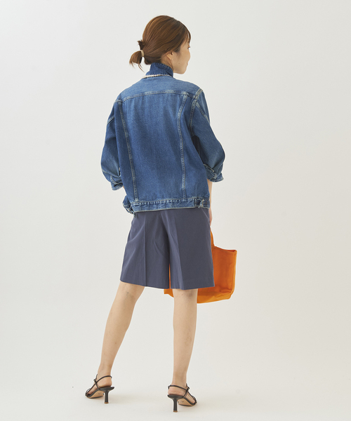 plage(プラージュ)の「Nidom bio short スラックス◆(その他パンツ・レディース・キャメル/ダークブルー/ブラック・38/36)」の19枚目の写真