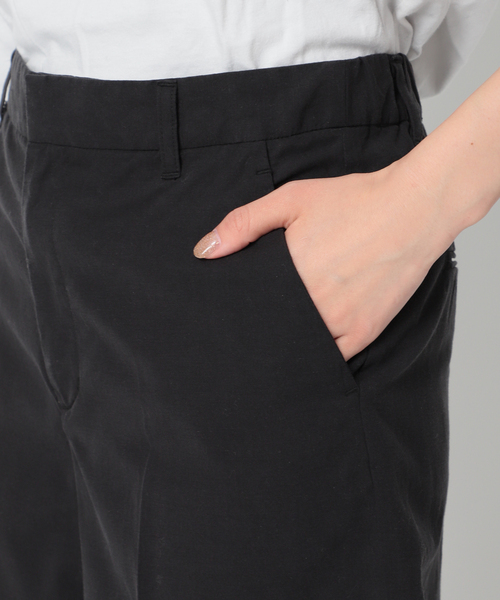 plage(プラージュ)の「Nidom bio short スラックス◆(その他パンツ・レディース・キャメル/ダークブルー/ブラック・38/36)」の12枚目の写真