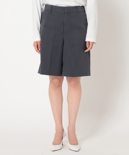 plage(プラージュ)の「Nidom bio short スラックス◆(その他パンツ・レディース・キャメル/ダークブルー/ブラック・38/36)」の4枚目の写真