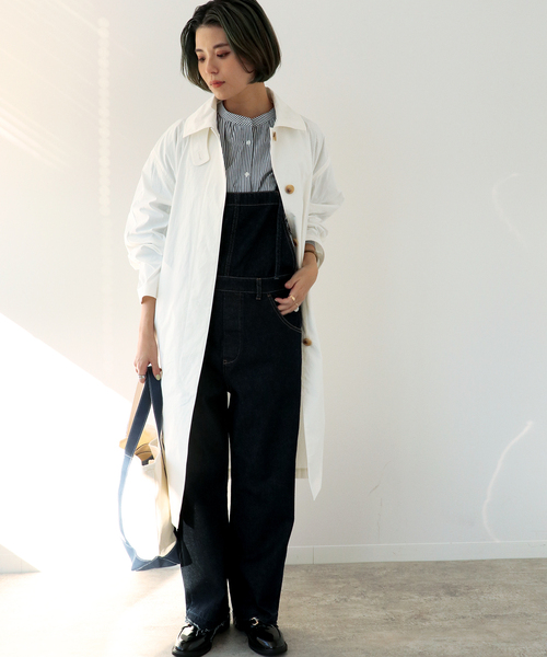 Simplicite(サンプリシテ)の「塩縮ステンカラーコート◆(ステンカラーコート・レディース・ホワイト/ベージュ/ピンク・FREE)」の5枚目の写真