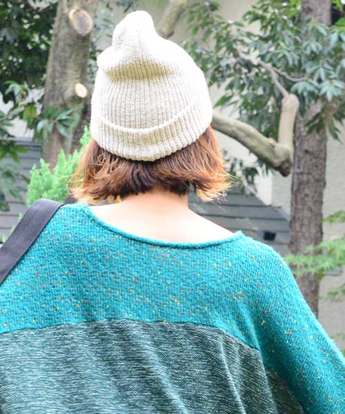 チャイハネ（チャイハネ）の「【チャイハネ】シンプルニットキャップ（ニットキャップ/ビーニー・レディース・パープル/グリーン/イエロー/ネイビー/レッド/ベージュ/ブラック/ターコイズブルー/オレンジ・FREE）」の13枚目の写真