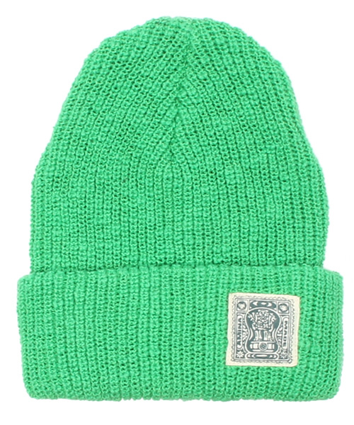 チャイハネ（チャイハネ）の「【チャイハネ】シンプルニットキャップ（ニットキャップ/ビーニー・レディース・パープル/グリーン/イエロー/ネイビー/レッド/ベージュ/ブラック/ターコイズブルー/オレンジ・FREE）」の2枚目の写真