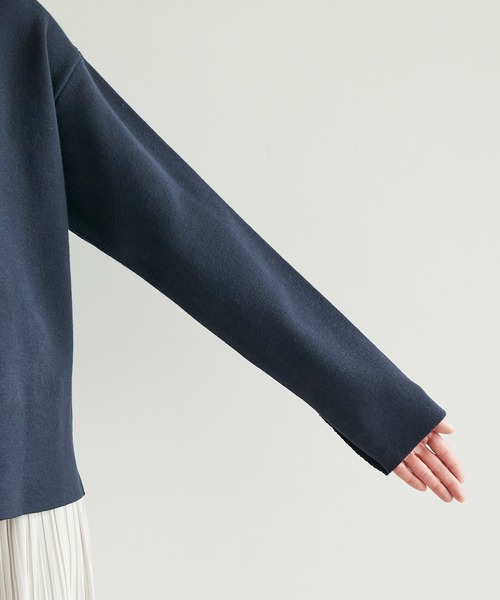 ROPE' PICNIC(ロペピクニック)の「ミラノリブボートネックニットプルオーバー(ニット/セーター・レディース・オフホワイト/キナリ/グリーン系その他2/ネイビー/レッド・38)」の21枚目の写真