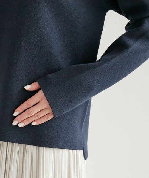 ROPE' PICNIC(ロペピクニック)の「ミラノリブボートネックニットプルオーバー(ニット/セーター・レディース・オフホワイト/キナリ/グリーン系その他2/ネイビー/レッド・38)」の19枚目の写真