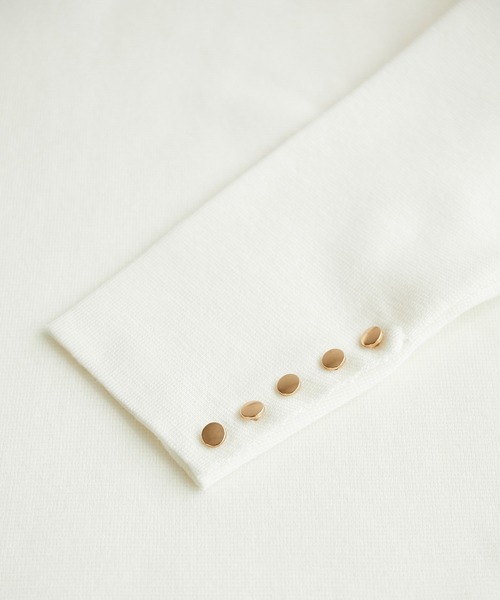 ROPE' PICNIC(ロペピクニック)の「ミラノリブボートネックニットプルオーバー(ニット/セーター・レディース・オフホワイト/キナリ/グリーン系その他2/ネイビー/レッド・38)」の17枚目の写真