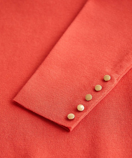 ROPE' PICNIC(ロペピクニック)の「ミラノリブボートネックニットプルオーバー(ニット/セーター・レディース・オフホワイト/キナリ/グリーン系その他2/ネイビー/レッド・38)」の16枚目の写真