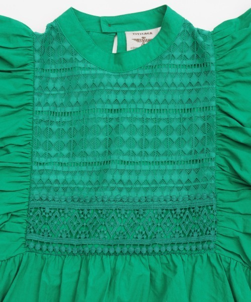 チチカカ（チチカカ）の「コットンｘレースプルオーバー（シャツ/ブラウス・レディース・ホワイト/ピンク/グリーン・FREE）」の20枚目の写真