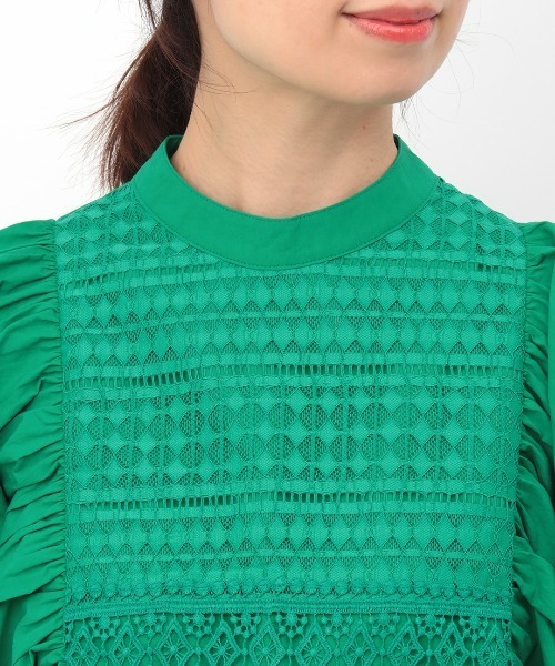 チチカカ（チチカカ）の「コットンｘレースプルオーバー（シャツ/ブラウス・レディース・ホワイト/ピンク/グリーン・FREE）」の14枚目の写真