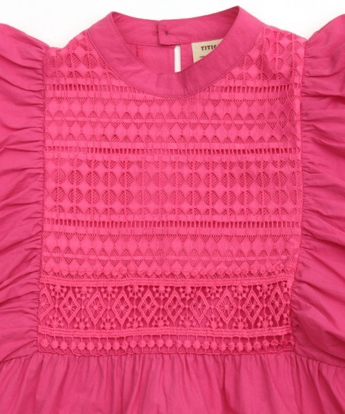 チチカカ（チチカカ）の「コットンｘレースプルオーバー（シャツ/ブラウス・レディース・ホワイト/ピンク/グリーン・FREE）」の19枚目の写真