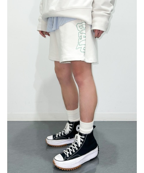 GAP（ギャップ）の「カーボナイズド フレンチテリー Gapロゴ ショートパンツ（その他パンツ・メンズ・オフホワイト/パープル系その他・S/M/L/XS/XXS/XL）」の15枚目の写真