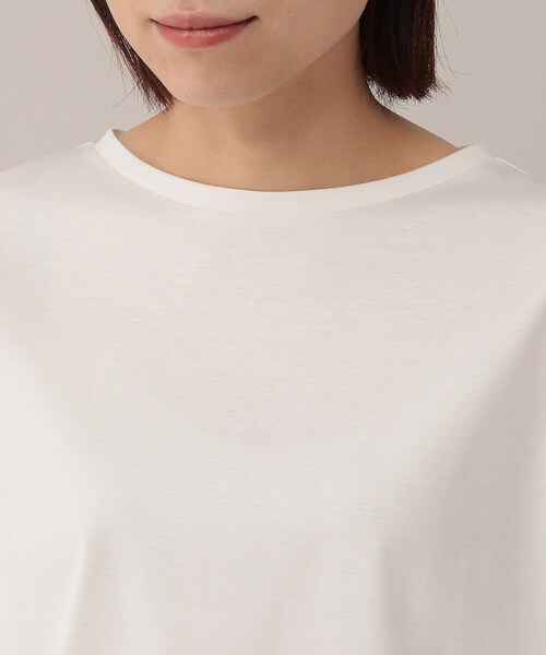 UNTITLED（アンタイトル）の「◆スビンコットン プルオーバー【洗える】（Tシャツ/カットソー・レディース・オフホワイト/ホワイト系5・02/44/48/00/04）」の7枚目の写真