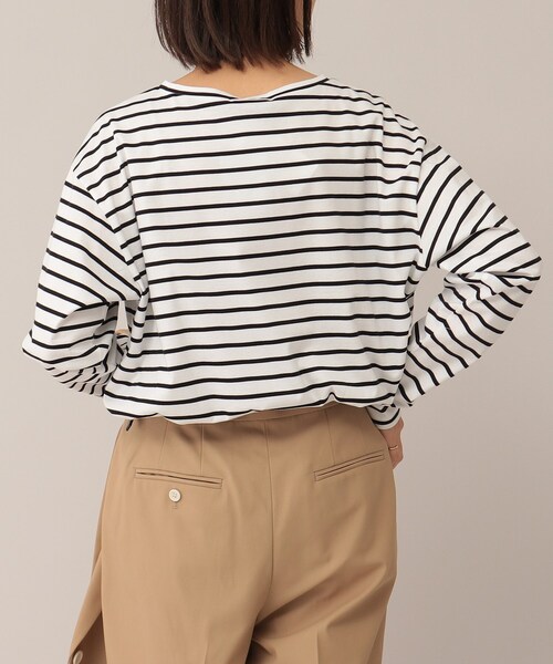 UNTITLED（アンタイトル）の「◆スビンコットン プルオーバー【洗える】（Tシャツ/カットソー・レディース・オフホワイト/ホワイト系5・02/44/48/00/04）」の17枚目の写真