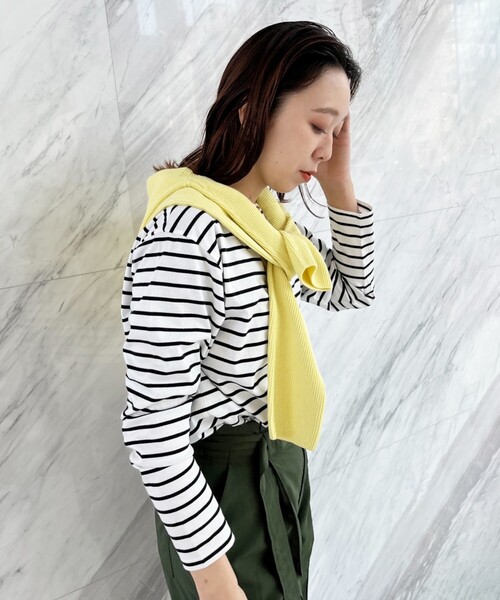 UNTITLED（アンタイトル）の「◆スビンコットン プルオーバー【洗える】（Tシャツ/カットソー・レディース・オフホワイト/ホワイト系5・02/44/48/00/04）」の20枚目の写真