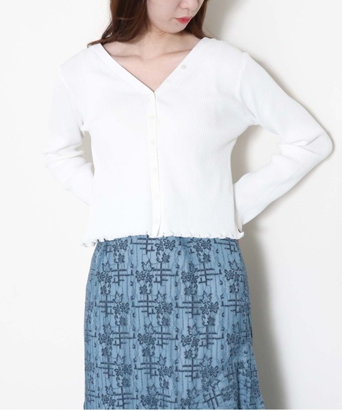 archives(アルシーヴ)の「【入荷禁止】2WAYリブカーディガン(ニット/セーター・レディース・イエロー/グリーン系その他/ピンク/オフホワイト/ブラック・MEDIUM)」の17枚目の写真