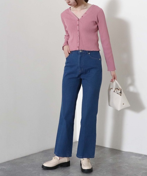 archives(アルシーヴ)の「【入荷禁止】2WAYリブカーディガン(ニット/セーター・レディース・イエロー/グリーン系その他/ピンク/オフホワイト/ブラック・MEDIUM)」の13枚目の写真