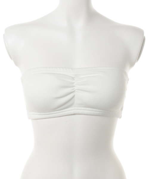 WEGO（ウィゴー）の「WEGO/カップインブラトップ（チューブトップ・レディース・ホワイト/オフホワイト/ホワイト系その他/ブラック/グリーン系その他/その他1・FREE）」の3枚目の写真