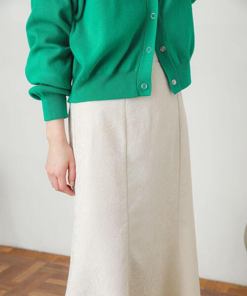 SENSE OF PLACE by URBAN RESEARCH（センスオブプレイスバイアーバンリサーチ）の「ジャガードマーメイドスカート（スカート・レディース・ミント/ベージュ/アイボリー・ONE）」の9枚目の写真